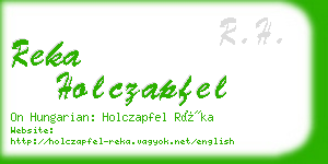 reka holczapfel business card